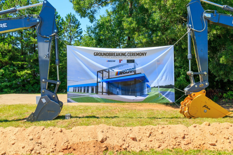 NASCAR Productions Facility Groundbreaking ceremony