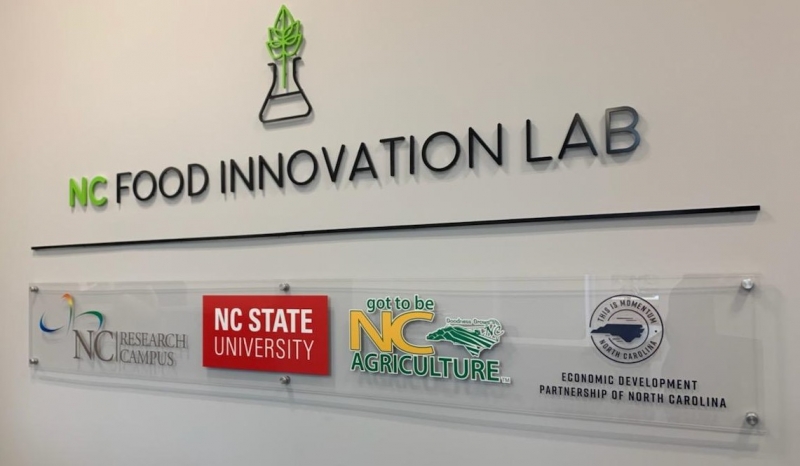 NC Food Innovation Lab wall signage