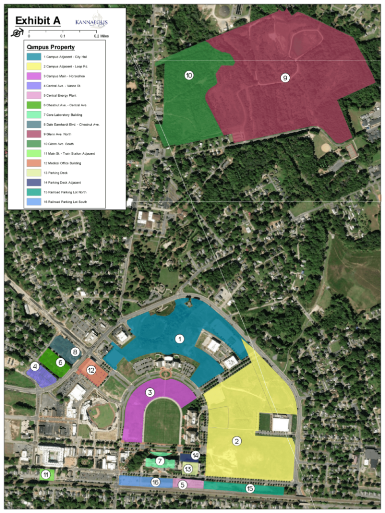 Kannapolis Downtown Campus Property Map