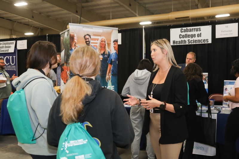 Cabarrus Colleges of Sciences booth