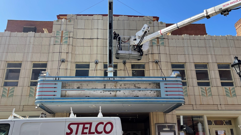 Downtown Kannapolis: Gem marquee renovation